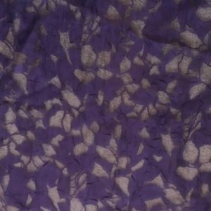 Pattern Sheer Chiffon Fabric Remnant Purple 2 Pieces 28”x1.5 Yard each.